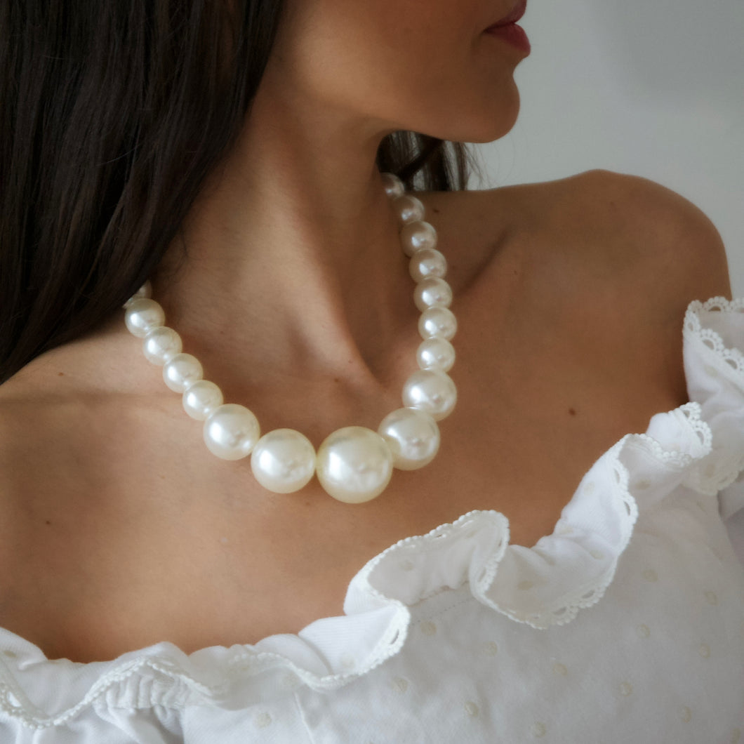 Everly Large Pearl Choker