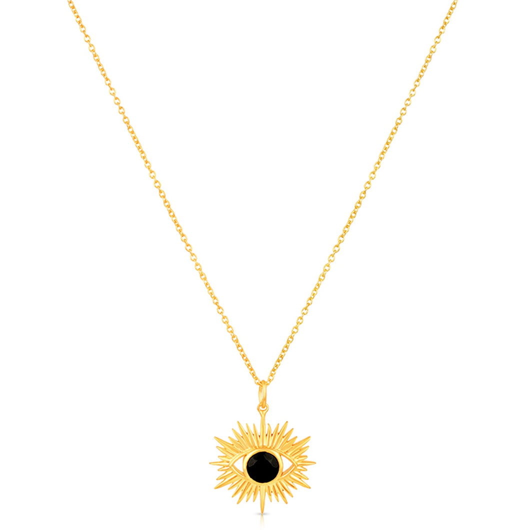 Mati Evil Eye Necklace (Black)