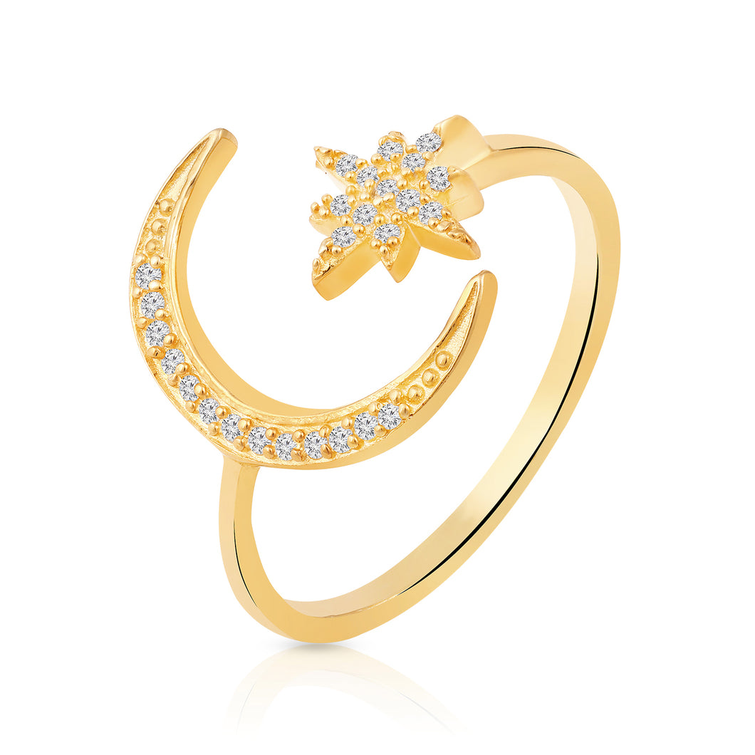 Star Moon Ring