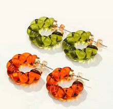 Load image into Gallery viewer, Petra-Green Earrings
