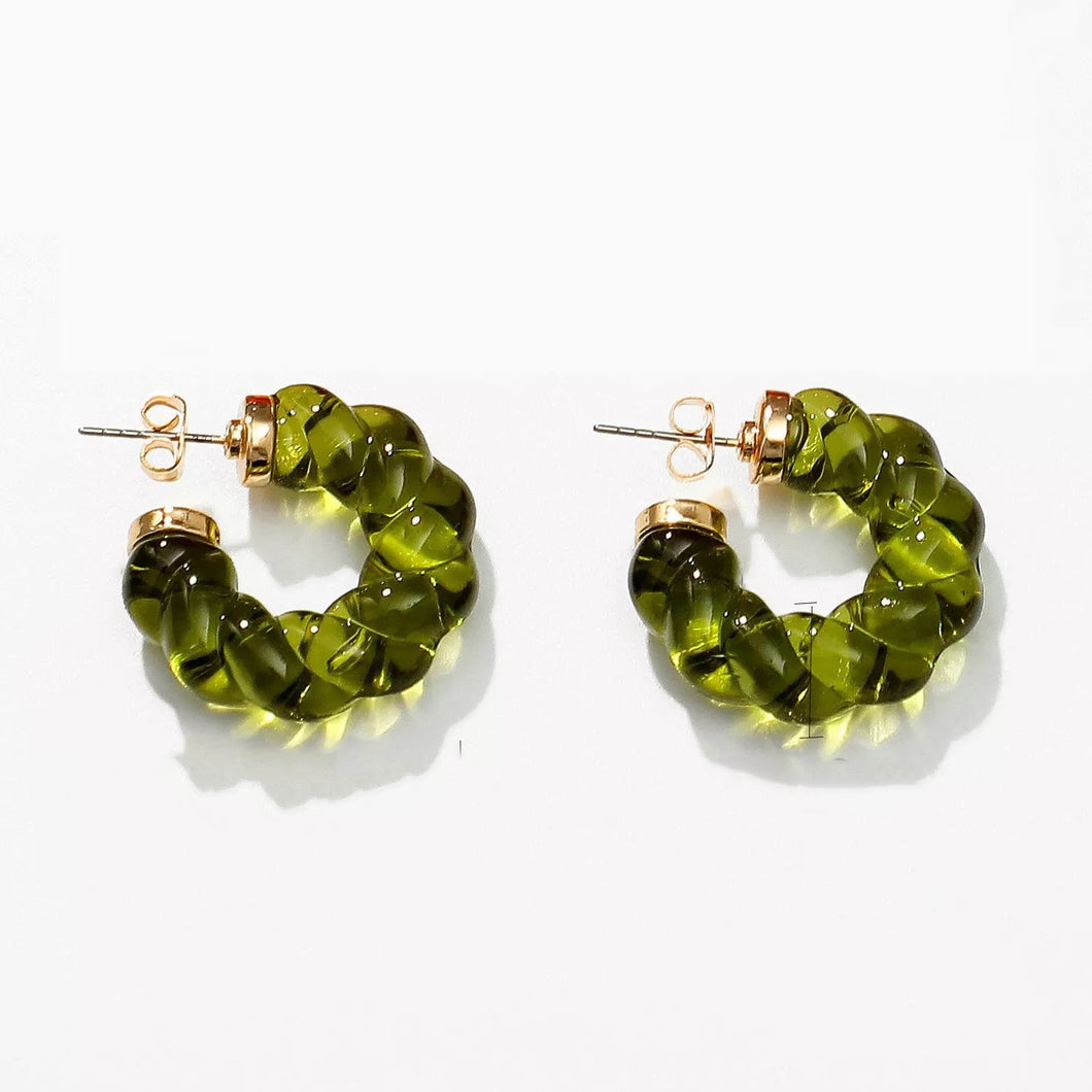 Petra-Green Earrings